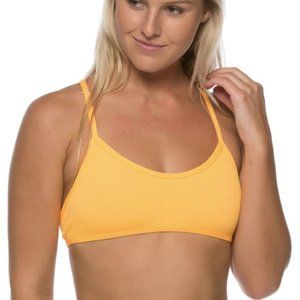 NWOT Mango/Orange Bikini Top "Ryan"